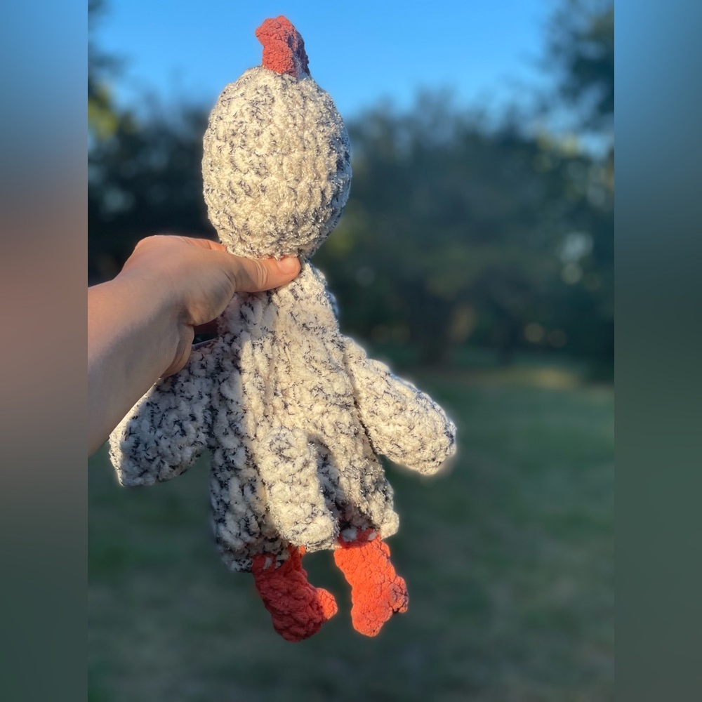 Ready to Ship Handmade Crochet Chicken Little - Picture 2 of 5